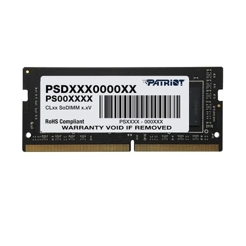 Patriot%20Signature%20Line%2016GB(1x16GB)%20DDR4%203200MHz%20CL22%20SODIMM%20Ram%20(PSD416G320081S)