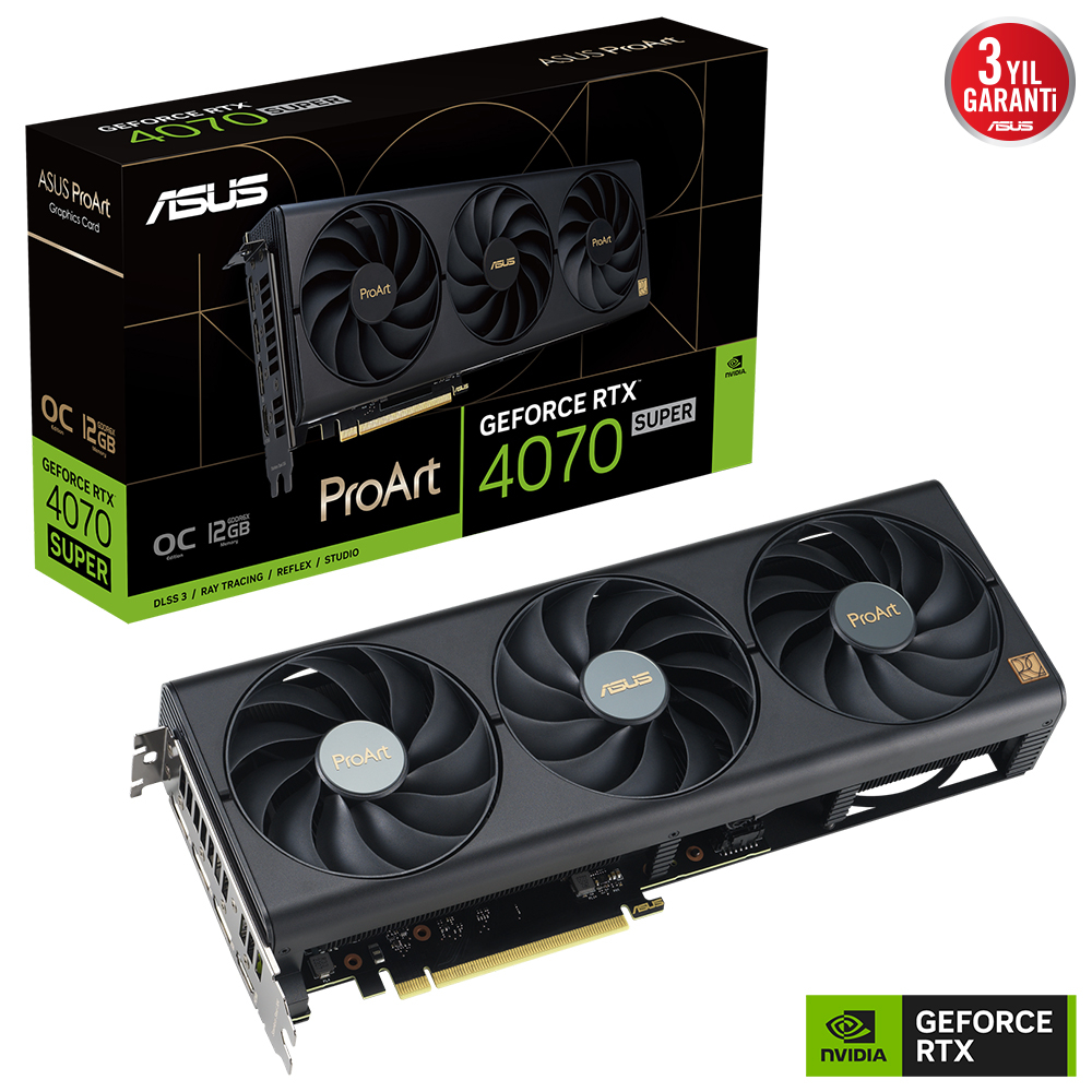 Asus%20PROART-RTX4070S-O12G%20GDDR6X%20192Bit%20DX12