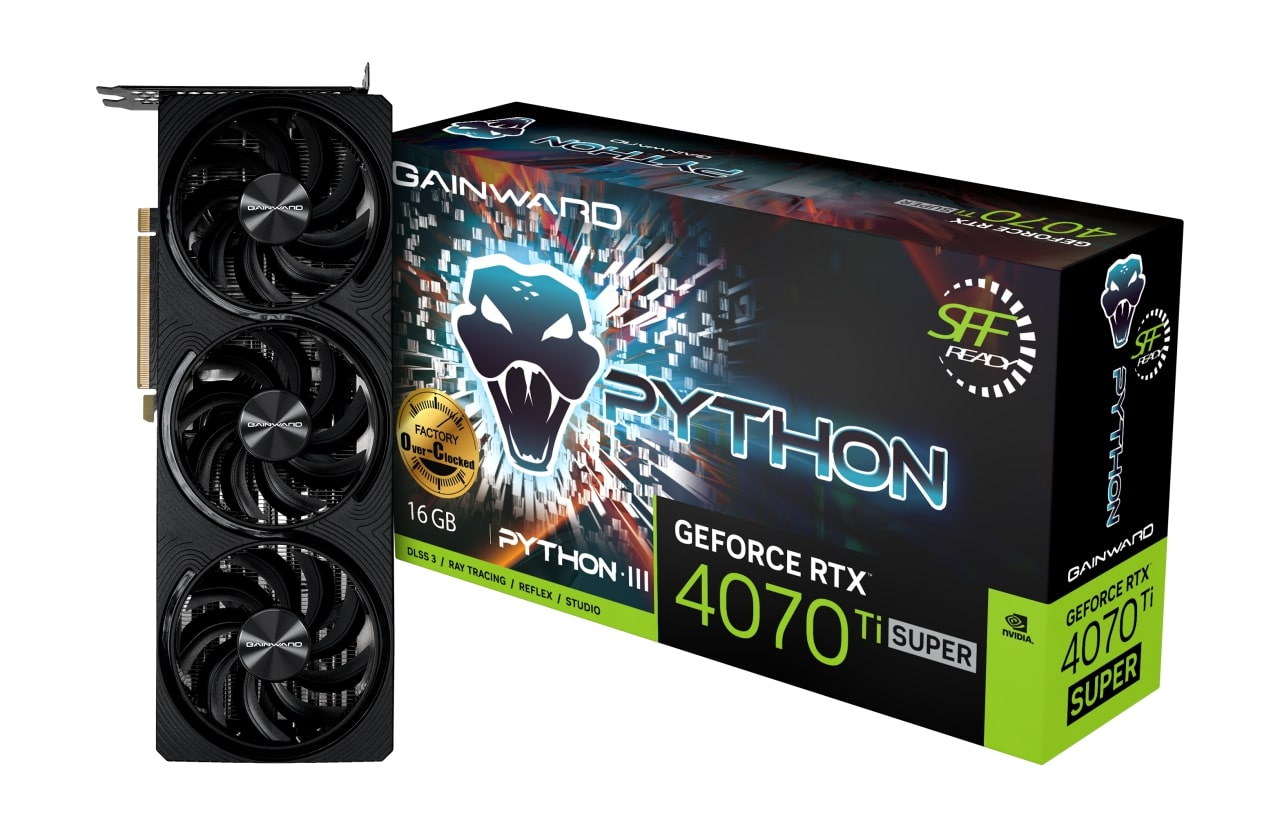 GAINWARD%20RTX4070Ti%20SUPER%20PYTHON%20III%20OC%2016GB%20GDDR6X%20256Bit