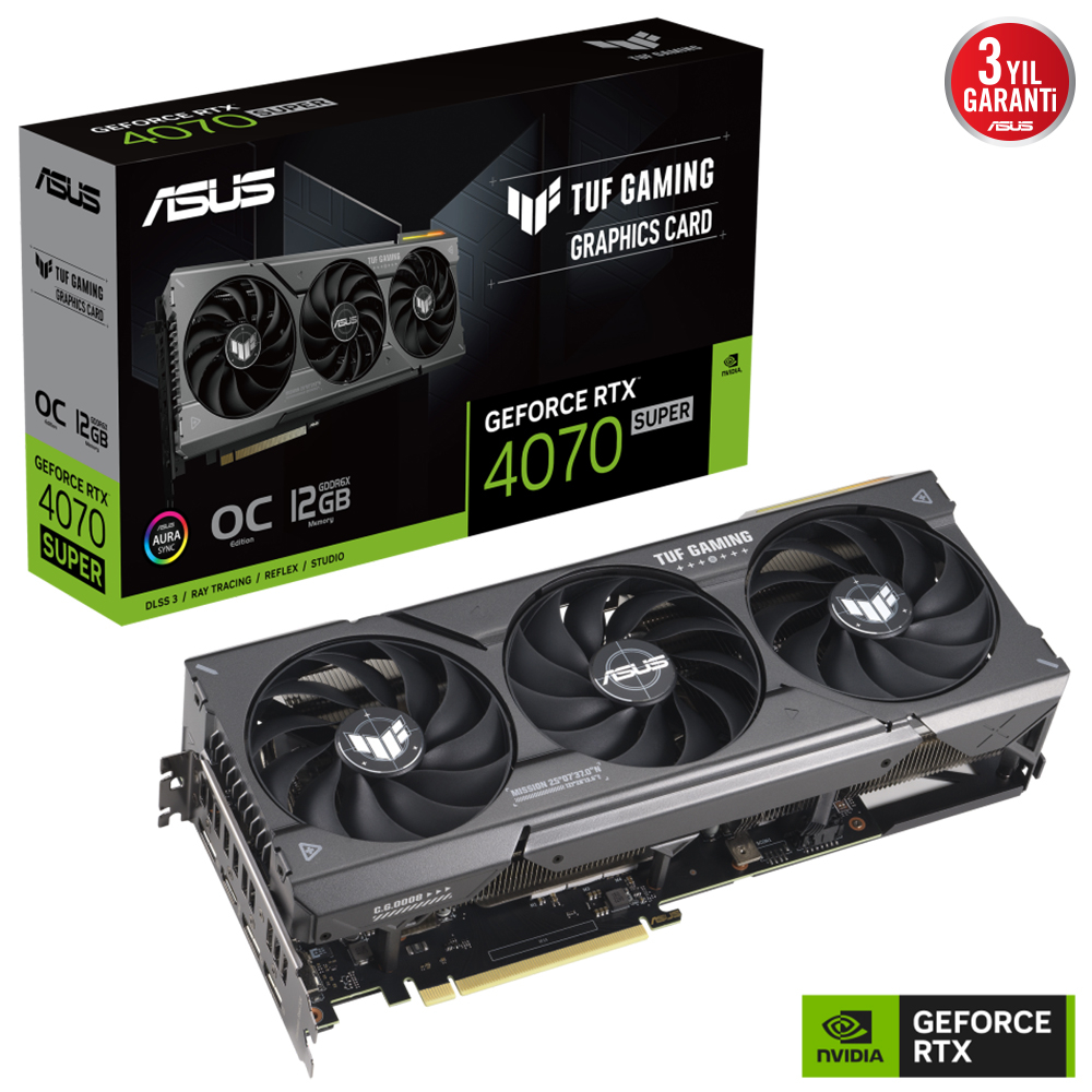 ASUS%20TUF-RTX4070S-O12G-GAMING%2012GB%20GDDR6X%20DLSS3%20192BİT