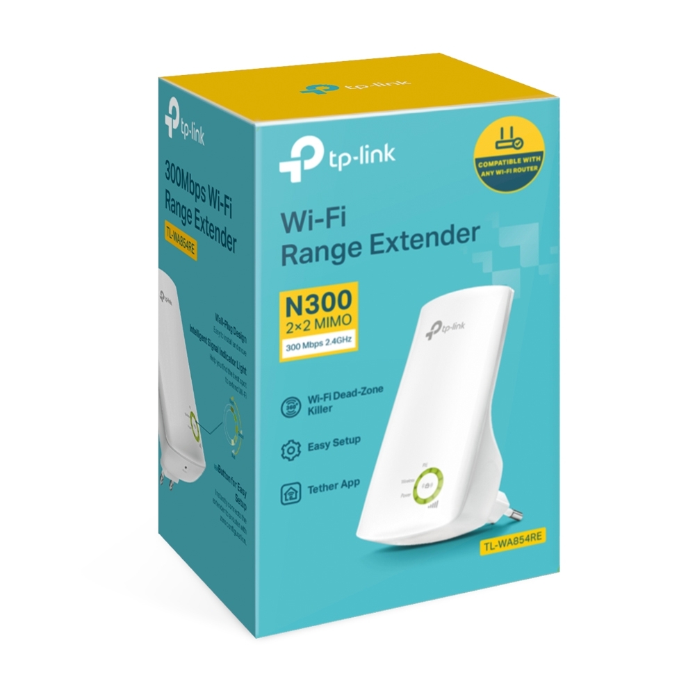 TP-LINK%20TL-WA854RE%20300Mbps%20PRİZ%20TİPİ%20MENZİL%20GENİŞLETİCİ