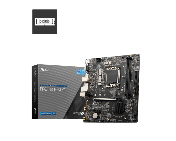 MSI PRO H610M-G DDR5 5600MHZ MATX 1700