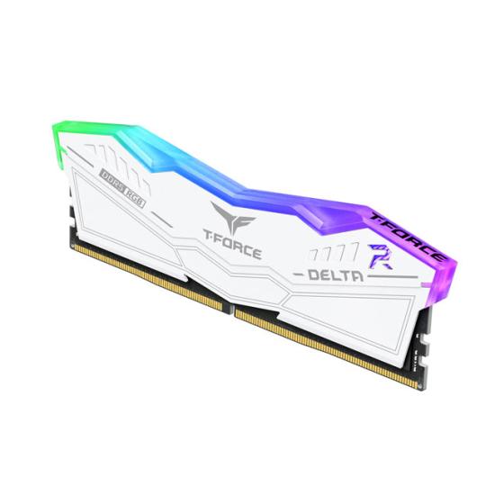 Team T-Force DELTA RGB White 32GB(2x16GB) 7800Mhz DDR5 CL38 Gaming Ram (FF4D532G7800HC38DDC01)