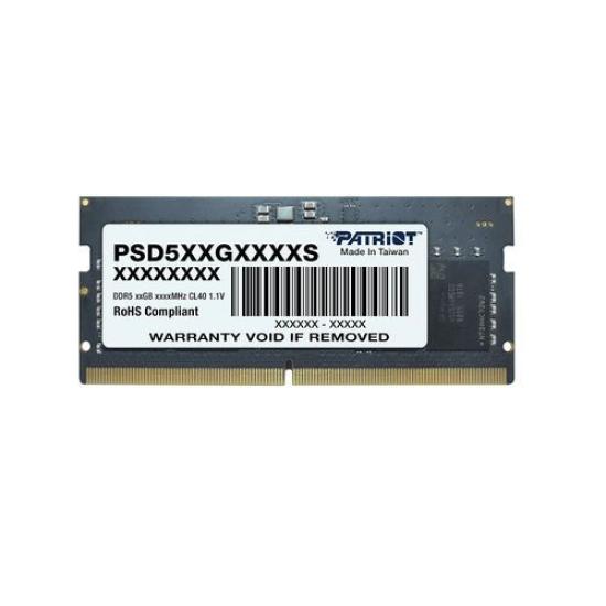 Patriot Signature Line 16GB(1x16GB) DDR5 4800MHz CL40 SODIMM Ram (PSD516G480081S)