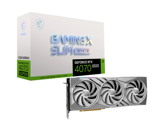 MSI GEFORCE RTX 4070 SUPER 12G GAMING X SLIM WHITE