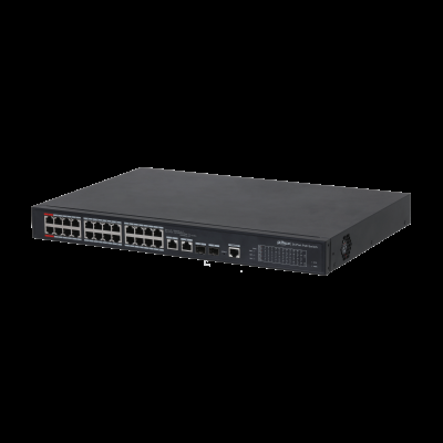 DAHUA PFS4226-24ET-360-V3 24 PORT 24XFE-2GE-2XSFP 360 W YÖNETİLEBİLİR POE SWİTCH