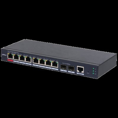 DAHUA S4210-8GT-110 8 PORT 8XGE-2XGE/SFP-1XGE YÖNETİLEBİLİR 110W POE SWİTCH