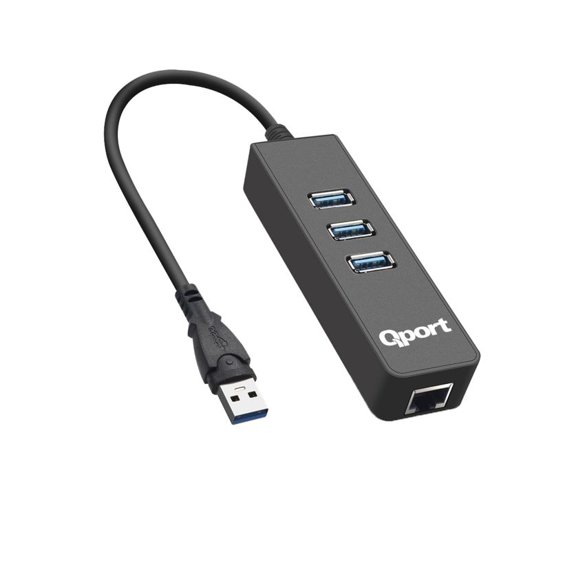 QPORT%20Q-U3G%20USB%203.0%20ÇOKLAYICI/GIGABIT%20ADAPTÖR